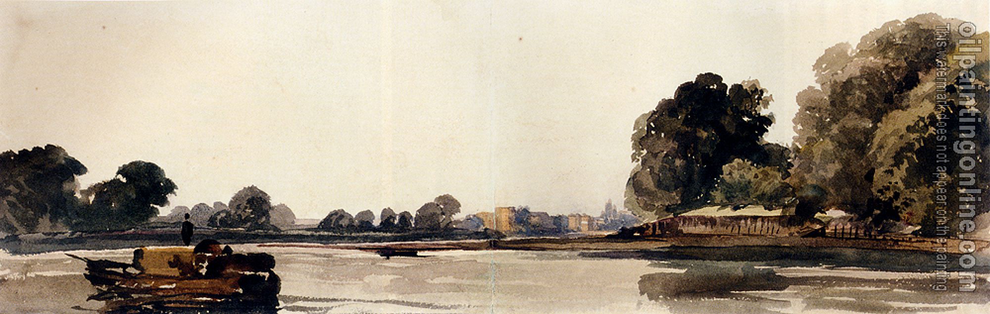 Peter De Wint - Cookham On The Thames